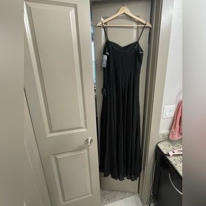 Lulu’s Black Cause for Commotion Pleated dress NWT Size M